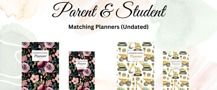 kindergarten homeschooling planners for mom and child